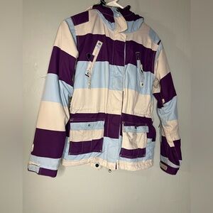Special Blend purple and blue womens ski snowboard winter jacket